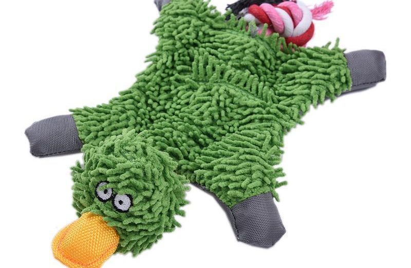 Pet Dog Squeaky Toy Durable Cute Papa Duck