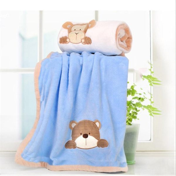 Super Soft Coral Fleece Baby Blanket